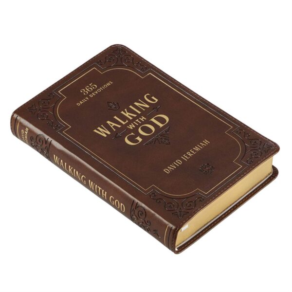 Walking With God Brown Faux Leather Devotional 126 0648 3