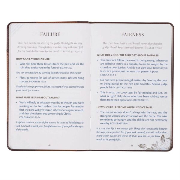 Gift Book Wisdom from the Word for Men Faux Leather 126 2989 5