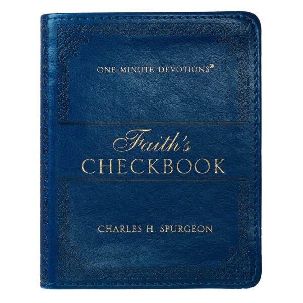 One-Minute Devotions Faith's Checkbook Faux Leather 126 3049 0