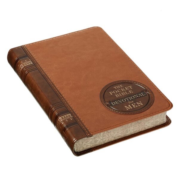 Pocket Bible Devotional for Men Faux Leather 126 3063 5