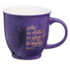 She is Clothed with Strength & Dignity Purple Mug
