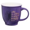 She is Clothed with Strength & Dignity Purple Mug - Image 4