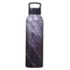 Strong & Courageous Black Stone Stainless Steel Water Bottle - Joshua 1:9 - Image 2