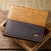 Wallet-Genuine Leather-Two-tone Brown with Cross Badge - Image 5