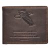 Wings Like Eagles- Brown Genuine Leather Wallet - Isaiah 40:31