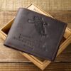 Wings Like Eagles- Brown Genuine Leather Wallet - Isaiah 40:31 - Image 5