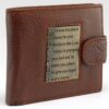 Brown Genuine Leather Wallet w/Brass Inlay - Jeremiah 29:11 - Image 4