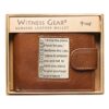 Brown Genuine Leather Wallet w/Brass Inlay - Jeremiah 29:11 - Image 6