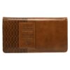 Checkbook Cover I know the Plans Faux Leather with Rectangular Patch