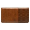 Checkbook Cover I know the Plans Faux Leather with Rectangular Patch - Image 2