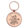 Keyring in a Tin His Grace is Enough in Pink Plum - 2 Corinthians 12:9 - Image 2