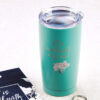 Green Stainless Steel Mug - It Is Well - 18 oz - Image 3