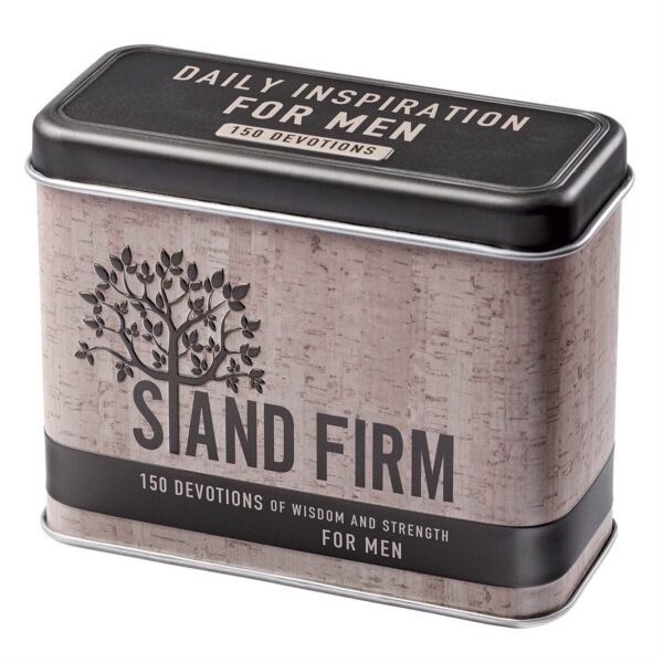 Devotional Cards in a Tin Stand Firm for Men 132 7956 3