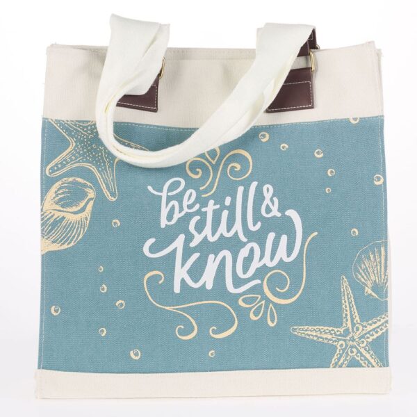 Canvas Tote Bag Be Still - Psalm 46:10 132 8080 1