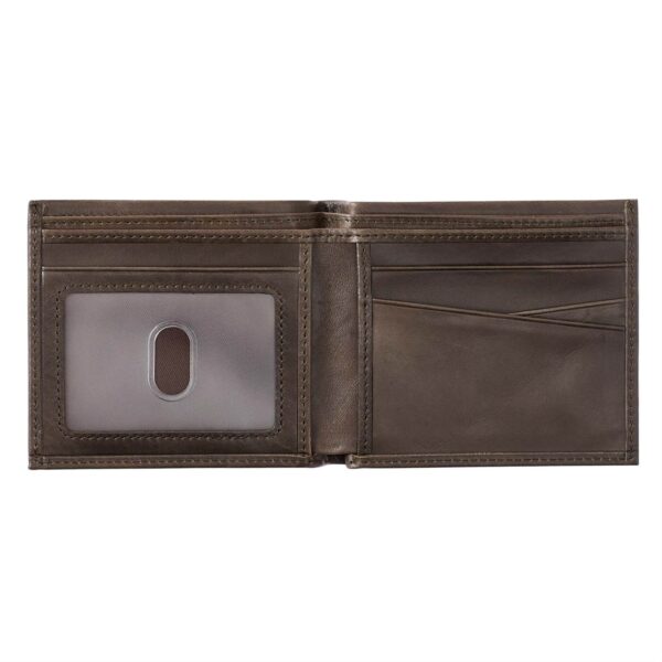 Wallet With God All Things Are Possible Brown Genuine Leather - Matthew 19:26 132 8370 2