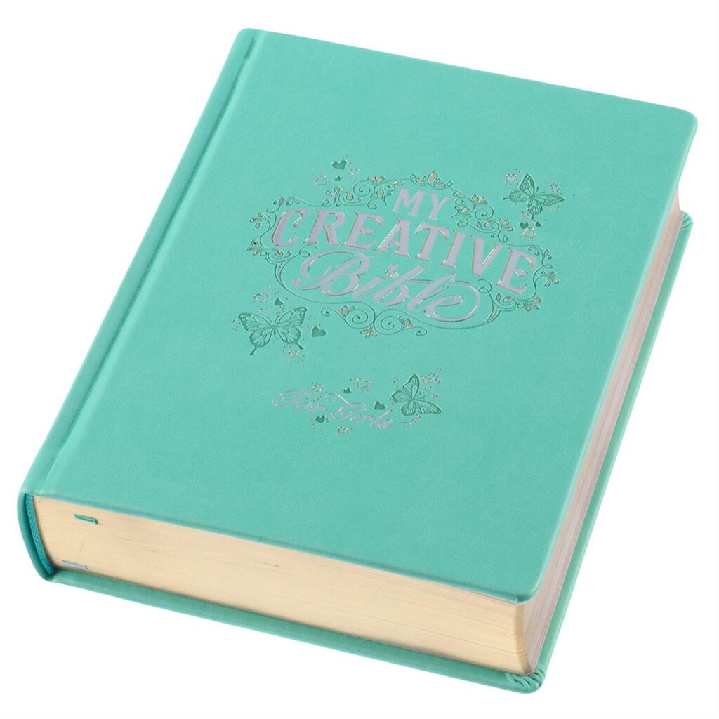 Image of ESV My Creative Bible for Girls Teal Butterfly