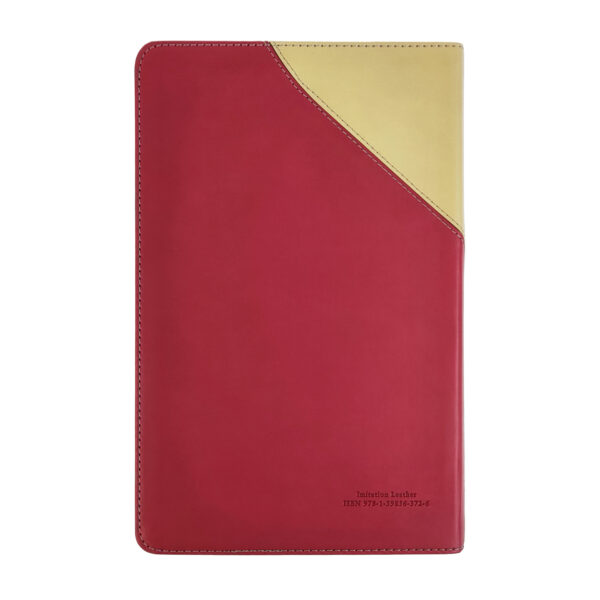 KJV Personal Size Giant Print Reference Bible-Red/Sand 206 0085 2