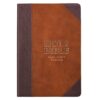 KJV Brown Faux Leather Large Print Thinline Bible