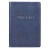 KJV Blue Faux Leather Large Print Thinline Bible with Thumb Index