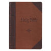 KJV Two-tone Brown Faux Leather Giant Print Full-size Bible