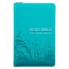 KJV Turquoise Faux Leather Deluxe Gift Bible W/ Thumb Index