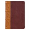KJV Compact Saddle Tan and Butterscotch Large Print