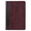 KJV Compact Merlot & Burgundy Two-tone Full Grain Leather