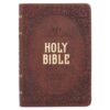 KJV Chestnut Brown Faux Leather Compact