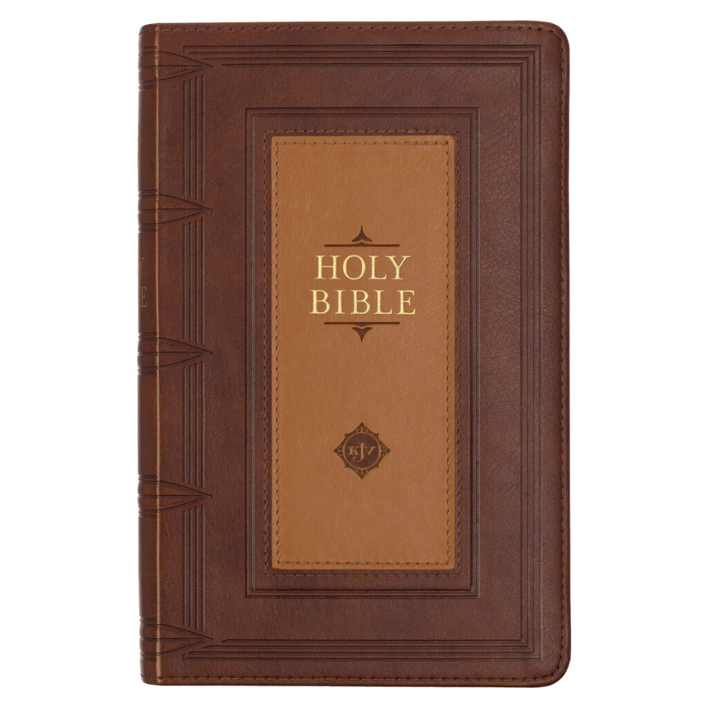 Image of KJV Bible Giant Print Standard-size Faux Leather, Saddle Tan/Butterscotch