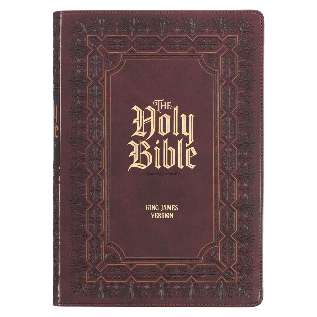 Image of KJV Bible Super Giant Print Faux Leather, Burgundy