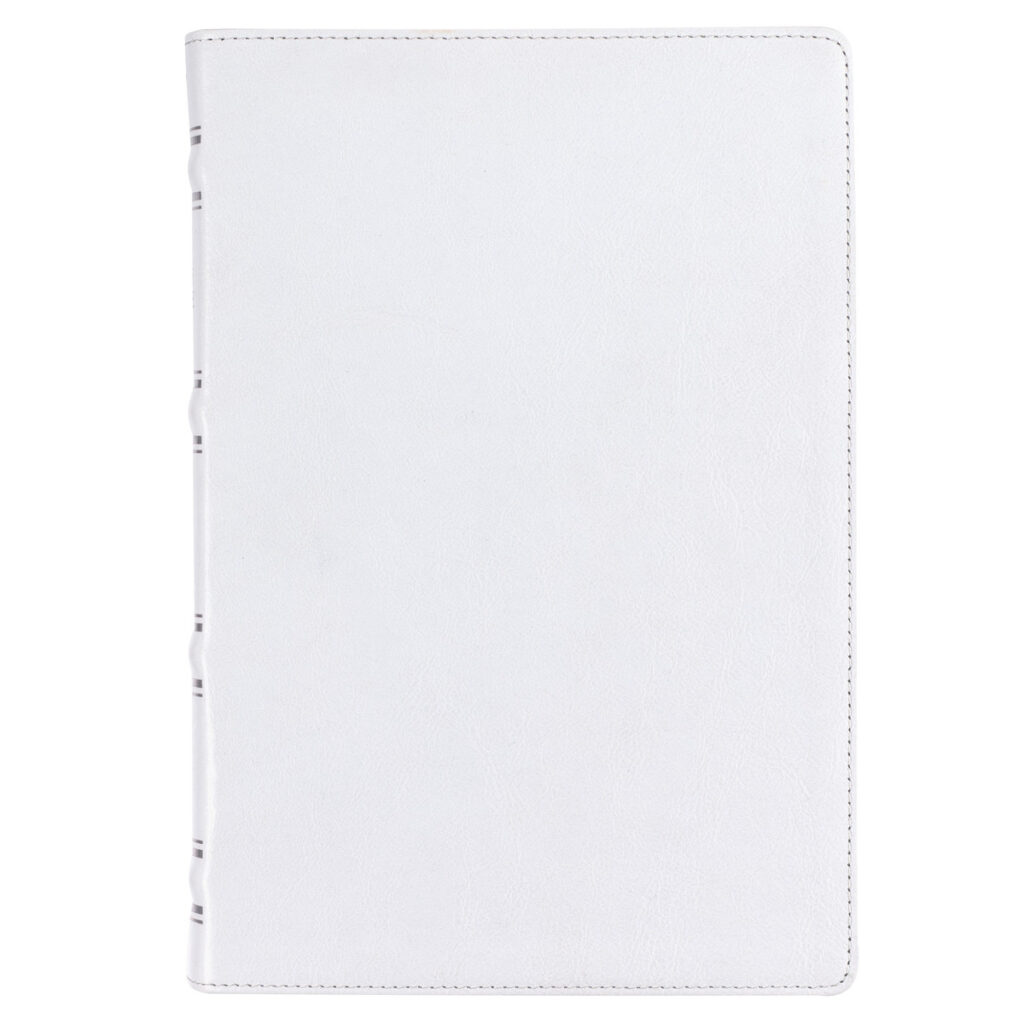 Image of KJV Bible Giant Print Full-size Full Grain Leather, White