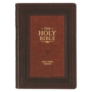 Image of KJV Study Bible LP Faux Leather, Burgundy/Toffee