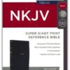 NKJV Super Giant Print Reference Bible Black Leathersoft