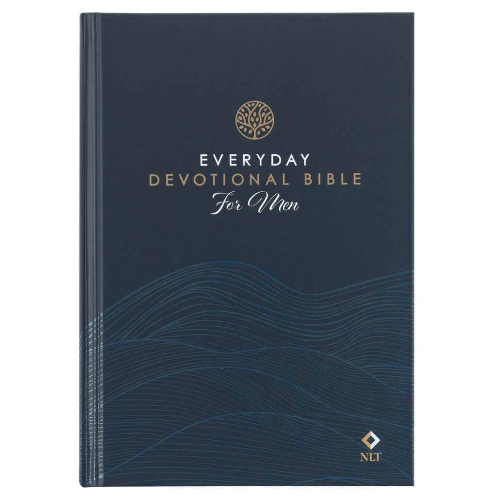 Image of Devotional Bible NLT for Men Hardcover, Navy