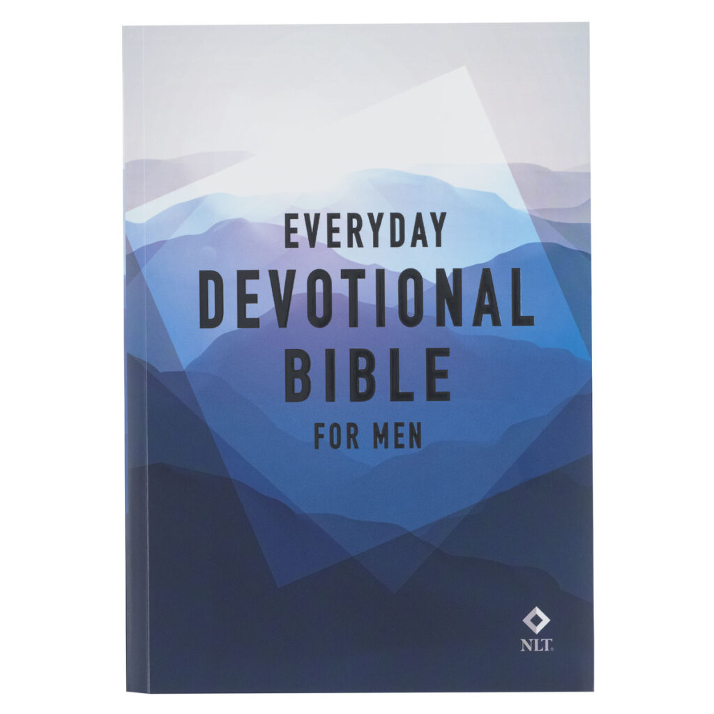 Image of Devotional Bible NLT for Men Softcover, Blue