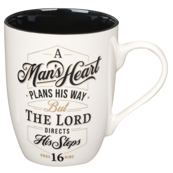 Mug Black Man's Heart Prov. 16:9 125 1262 0