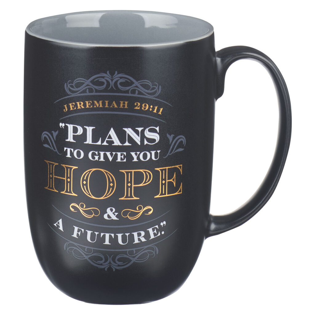 Image of Mug Black/Gray Hope & a Future Jer. 29:11