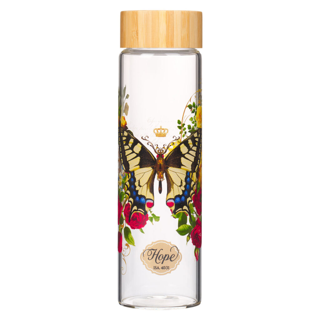 Image of Water Bottle Glass Hope Isa. 40:31