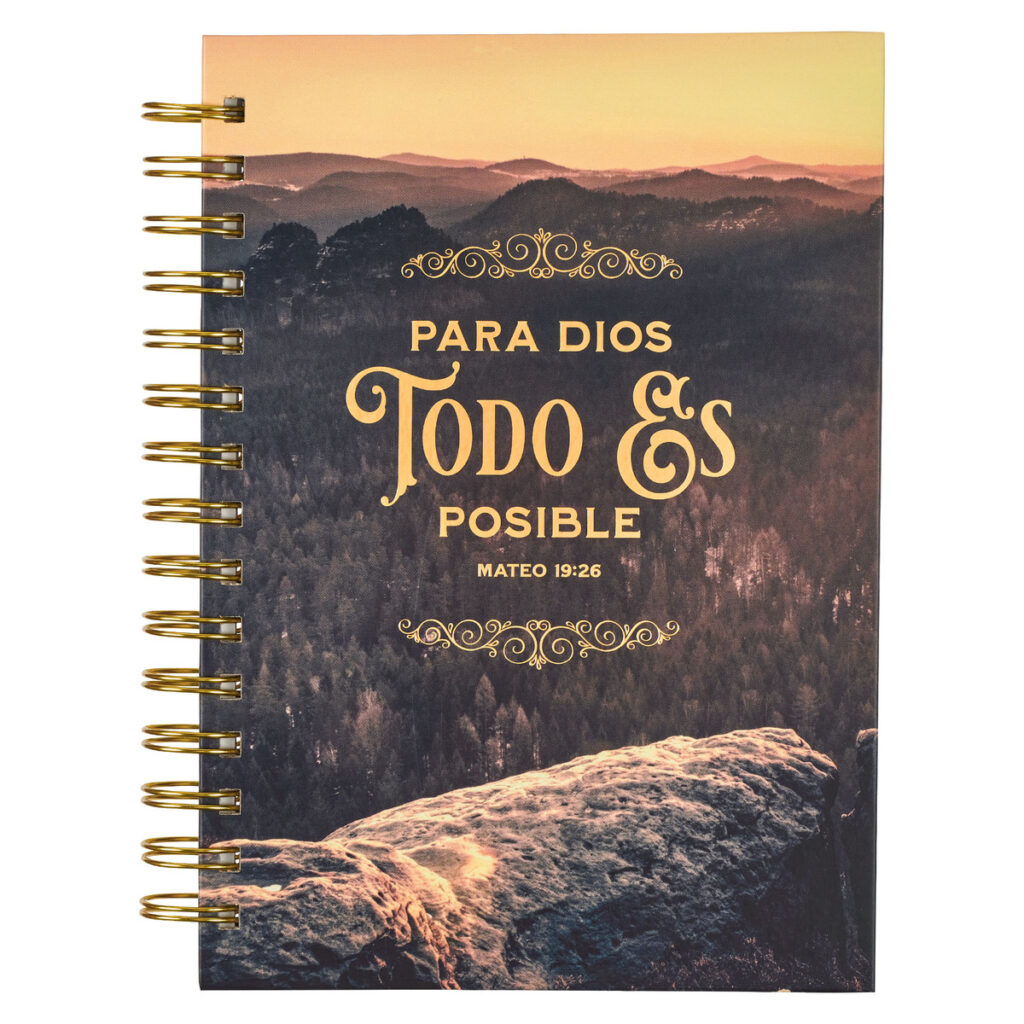 Image of Diario Espiral Montaña Todo Es Posible Mat. 19:26
