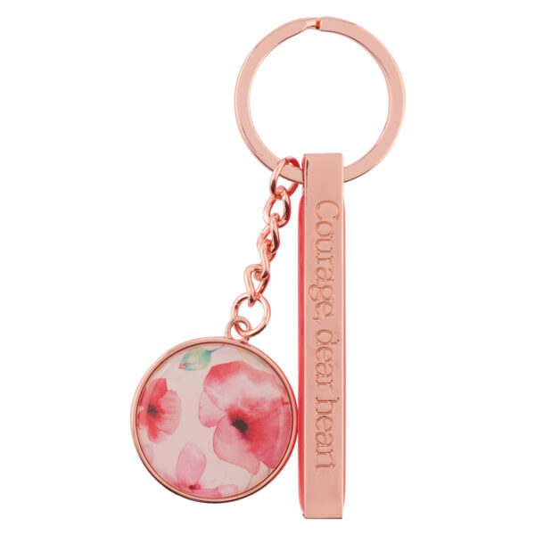 Keyring in Tin Coral Poppies Courage 465 0342 0