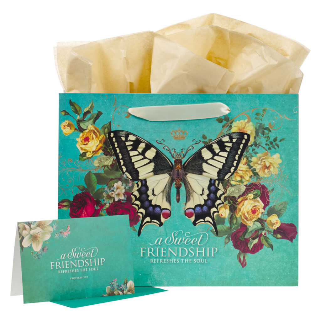 Image of Gift Bag w/ Card LG Landscape Sweet Friendship Prov. 27:9
