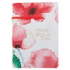 Journal Flexcover w/Elastic Coral Poppies Never Give Up