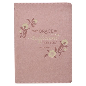 Image of Journal Classic Pink My Grace is Sufficient 2 Cor. 12:9