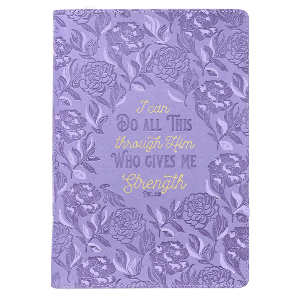 Image of Journal Classic Zip Purple I Can Do All This Phil. 4:13