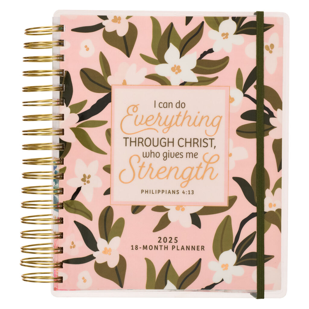 Image of 2025 Wire 18 Month Planner Everything Through Christ Phil. 4:13