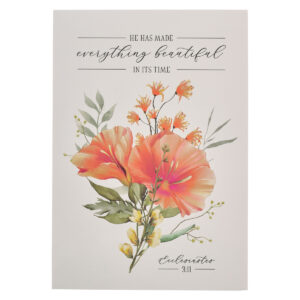 Image of Notepad Floral Everything Beautiful Eccl. 3:11