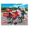 Playmobil Action Heroes - Fire Motorcycle & Oil Spill Incident - Image 3