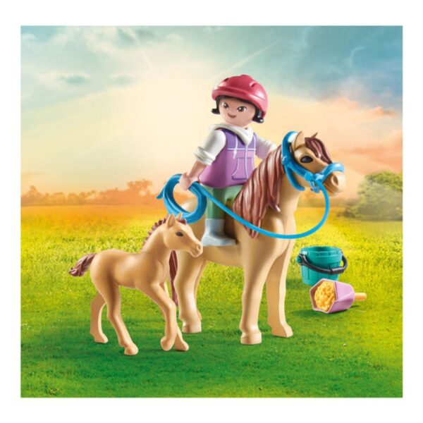 Playmobil Horses of Waterfall - Child w/ Pony & Foal 660 3640 2