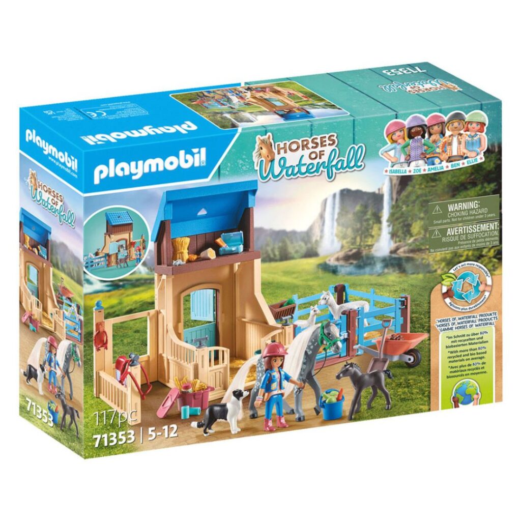 Image of Playmobil Horses of Waterfall – Horse Stall with Amelia and Whisper
