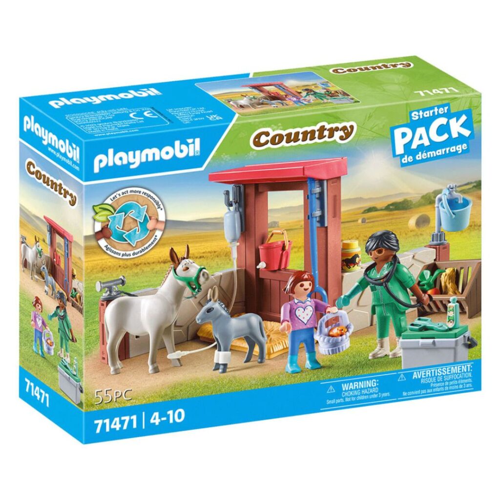 Image of Playmobil Country – Veterinary Mission With The Donkeys